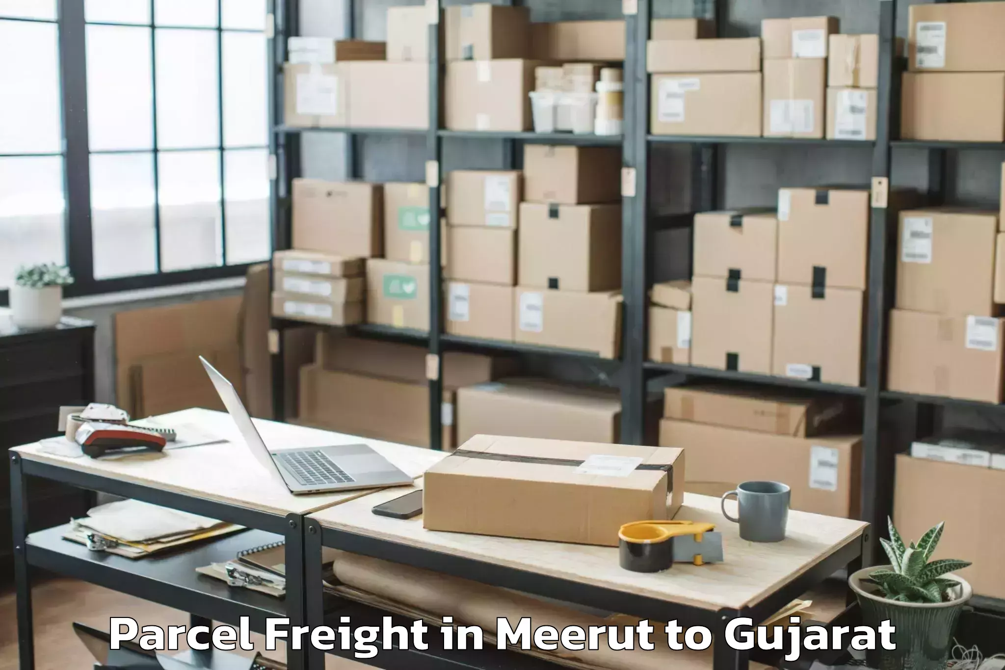 Top Meerut to Kharod Parcel Freight Available